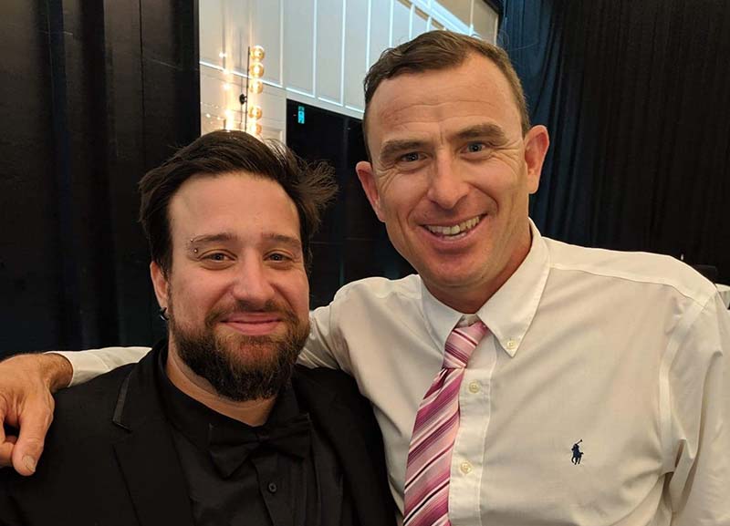 Anthony Di Cristofaro and Steve Thomas at the 2019 WA Training Awards
